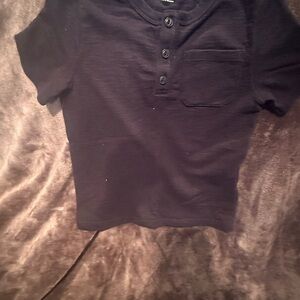 Navy Blue Button-Up Shirt